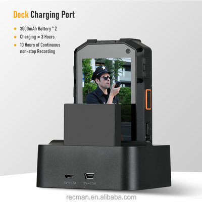 Best Sellers Body Worn Camera 3.1&quot; Touch Screen Display 4K Full HD 64G Memory Record Video with 2 Battery